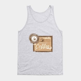 Vintage Coffee stamp design Tank Top